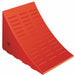 Wheel Chock 8-1/4 In H Urethane Orange