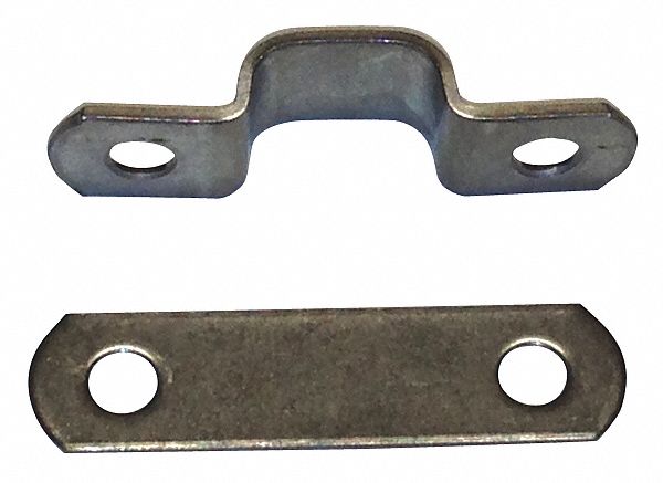Tube Clamp Two-Hole w/Backplate SS PK25