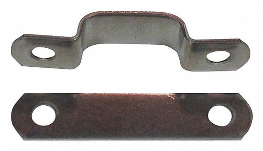 Tube Clamp Two-Hole w/Backplate SS PK25