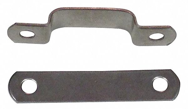 Tube Clamp Two-Hole w/Backplate SS PK25