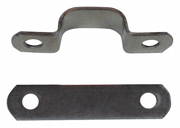 Tube Clamp Two-Hole w/Backplate SS PK25
