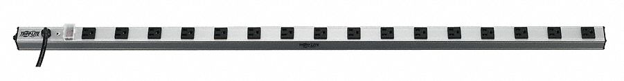 Outlet Strip Gray 48 in 16 Outlets