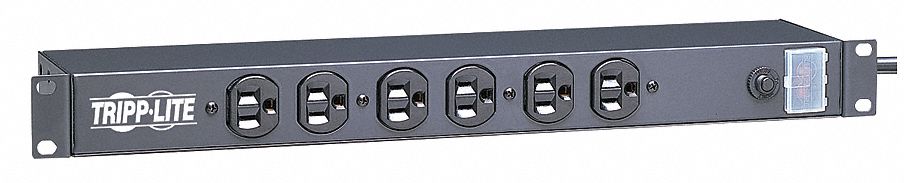 PDU 120V 12 Outlet 15 ft Black