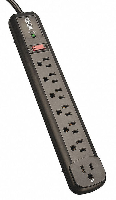 Surge Protector Strip 7 Outlet Blk