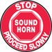 Slip-Gard Round Floor Sign 17 X17 