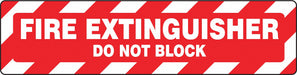 Floor Sign Fire 6X24 