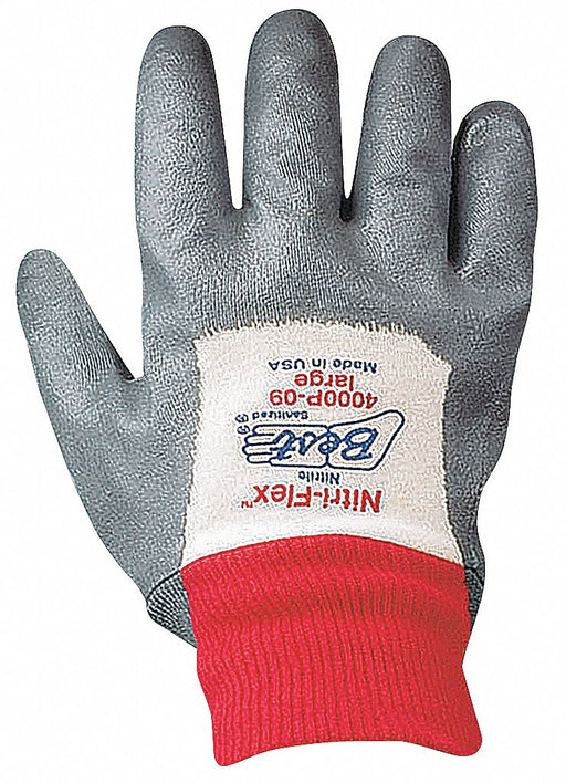Coated Gloves White/Gray 10 PR