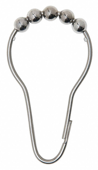 Shower Curtain Hooks 1 1/16 in W PK12