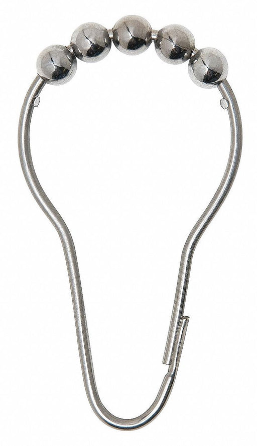 Shower Curtain Hooks 1 1/16 in W PK12