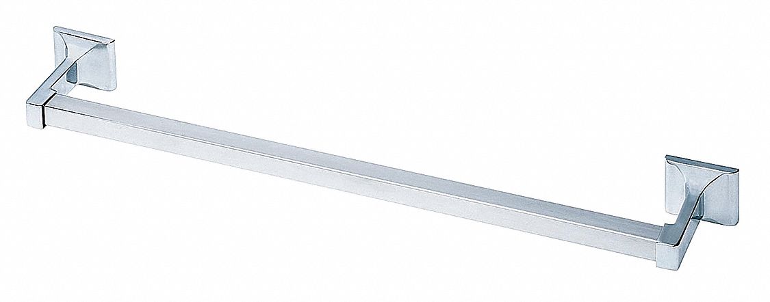 Towel Bar Zinc 18 in Overall W