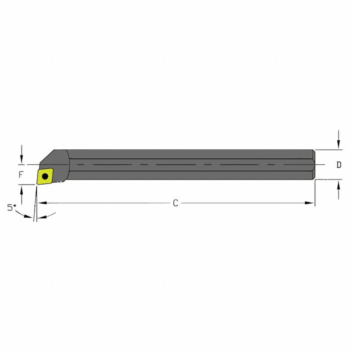 Indexable Boring Bar 0.2050 HSS