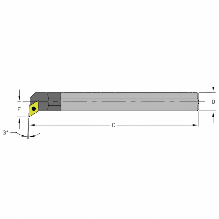 Indexable Boring Bar 0.7200 Carbide