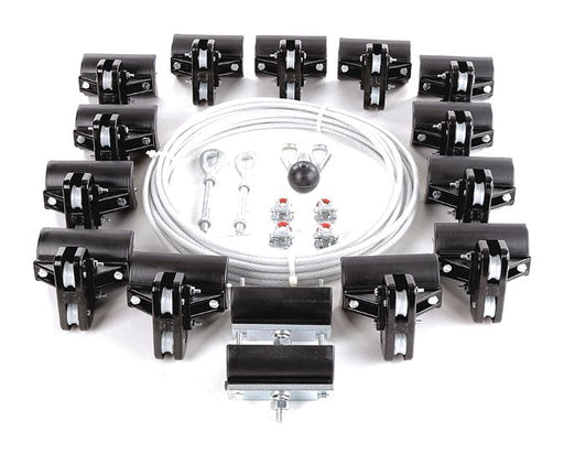 Festoon System Kit 1/4 In Rope L 80 Ft