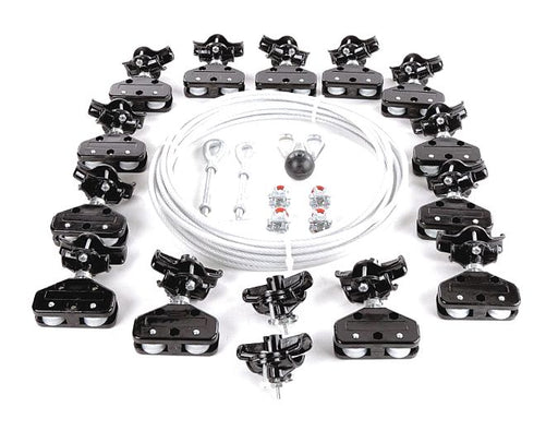 Festoon System Kit 1/4 In Rope L 80 Ft