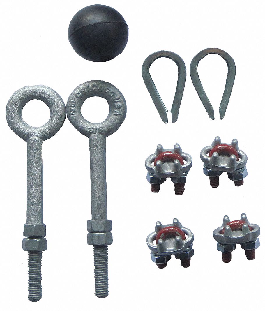 Festoon Hardware Kit 1/4 In Wire Rope