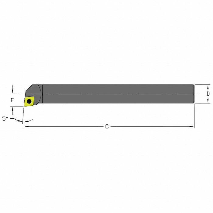 Indexable Boring Bar 0.9300 HSS