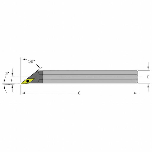 Indexable Boring Bar 0.7000 Carbide