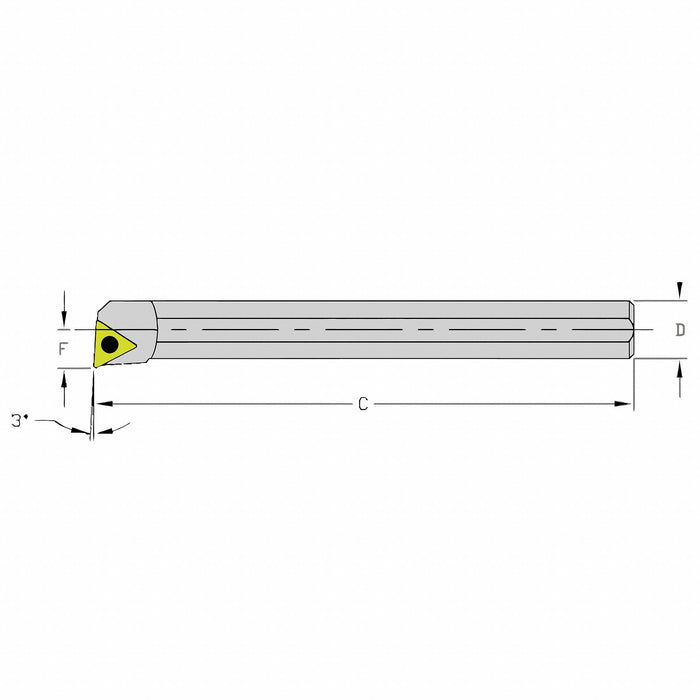 Indexable Boring Bar 0.4100 Heavy Metal