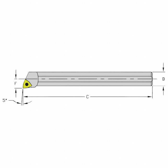 Indexable Boring Bar 0.7600 Heavy Metal