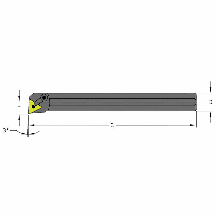 Indexable Boring Bar 1.4700 HSS