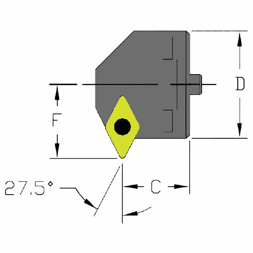 Indexable Cutting Head DCMT 1.2990 