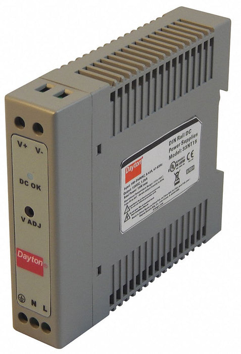 Power Supply DIN Rail 15W 12VDC Plastic
