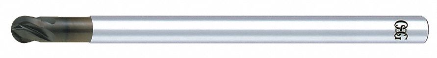 Ball End Mill Single End 1/8 Carbide