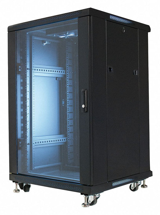Equipmnt Rack Enclosure Steel 23.6 in D