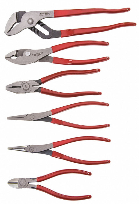 Pliers Set 6 pcs. Plastisol Grips