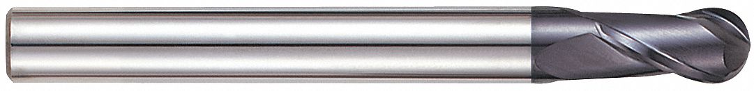 Ball End Mill Single End 1/8 Carbide