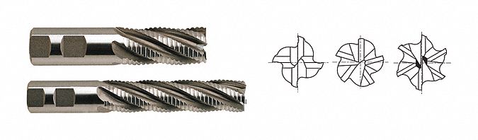 Sq. End Mill Single End HSS 3/4 