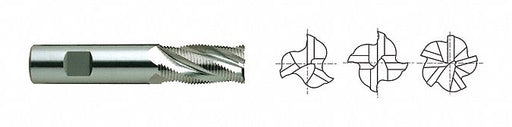 Sq. End Mill Single End HSS 5/8 