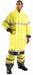 Rain Jacket Unisex Polyester Yellow XL