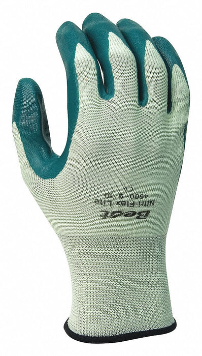 D1517 Coated Gloves Green 6 PR