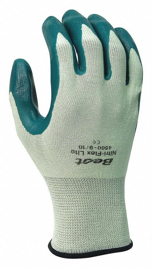 D1517 Coated Gloves Green 6 PR