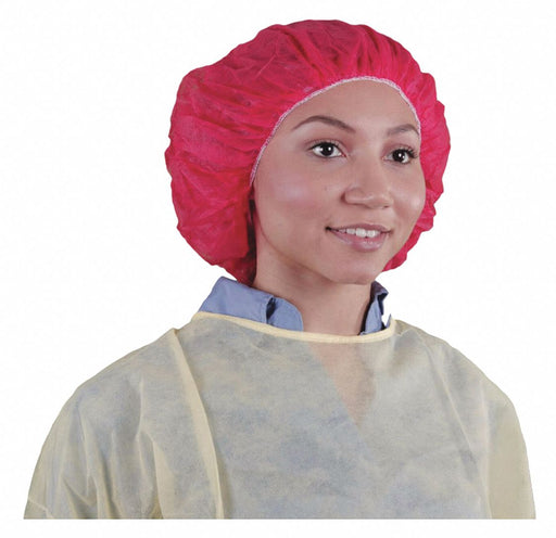 Bouffant Cap 24in Red PP PK1000