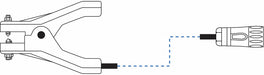 Small Clamp Assy with 2ft Straight Cable