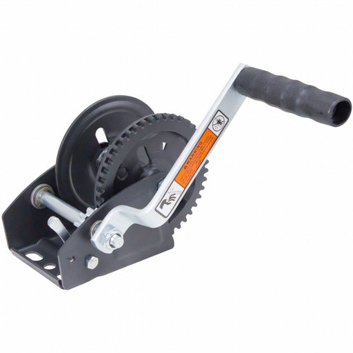 Hand Winch w/Strap Spur No Brake 1100lb.
