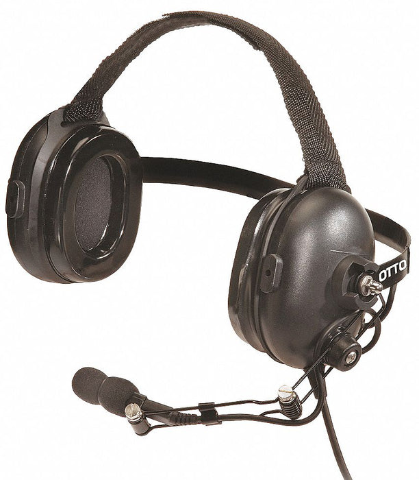 Noise Reducing Headset Behind the Head