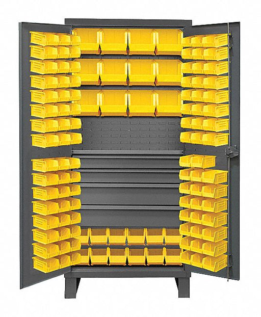 Bin Cabinet Gray 78 x36 x24 120YllwBns