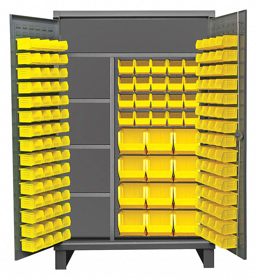 Bin Cabinet 78 x48 x24 Gray 156YlwBns