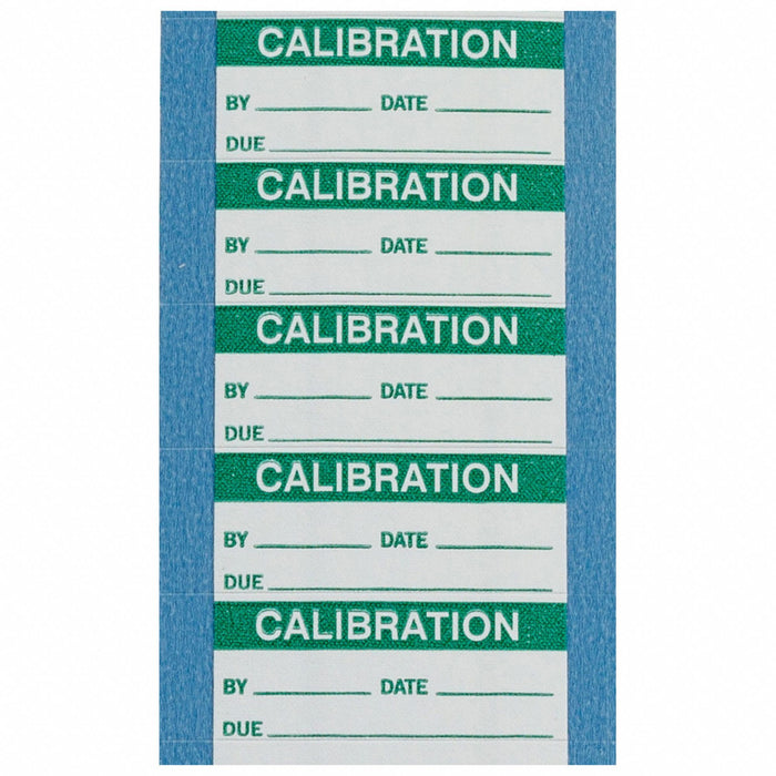 Calibration Label 5/8 H 1-1/2 W PK70