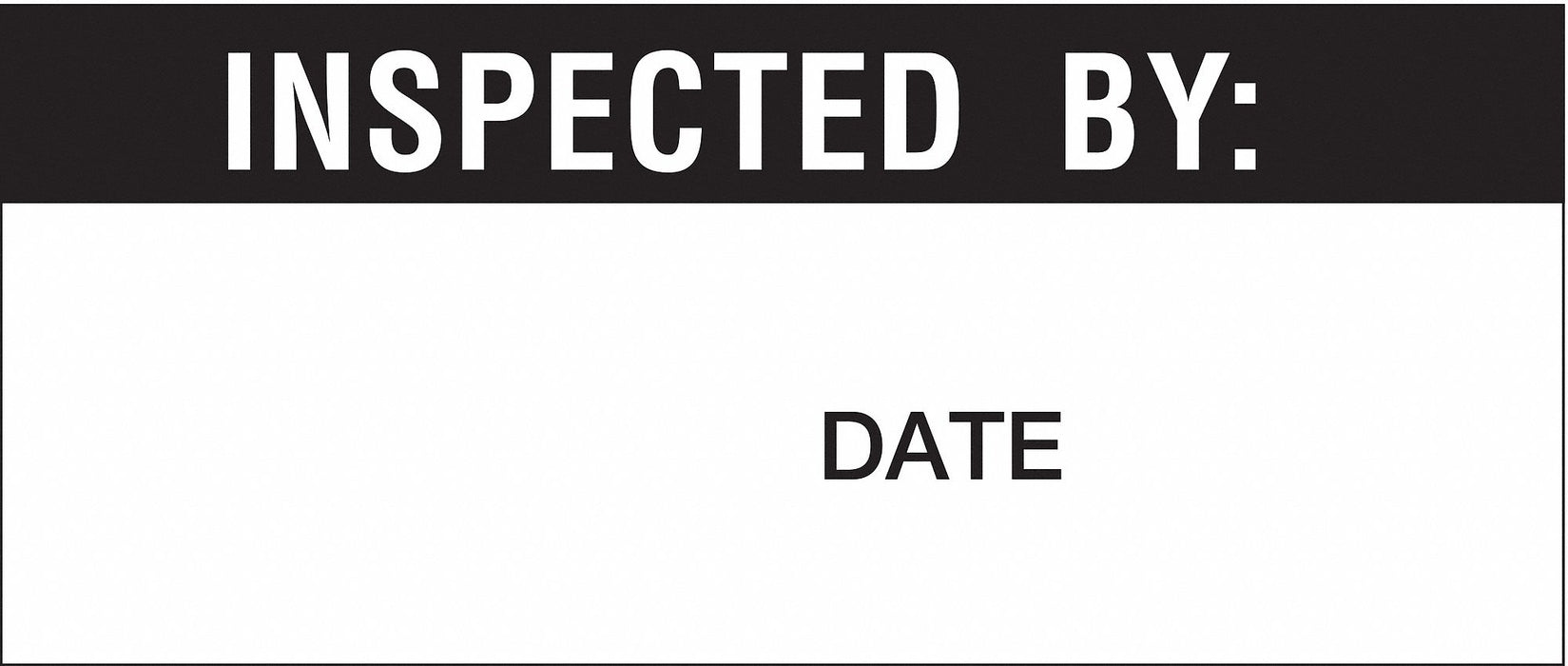 InspectionLabel White VinylCloth PK70