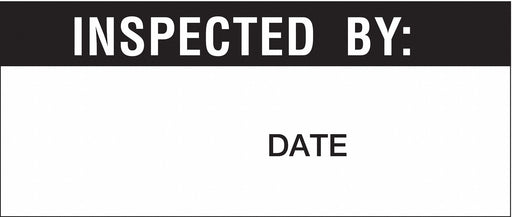 InspectionLabel White VinylCloth PK70
