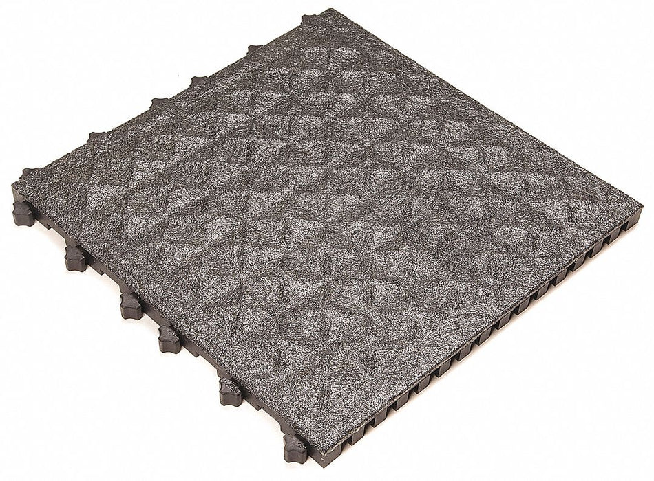 Antislip Floor Mat Black 18 x 18 PK10