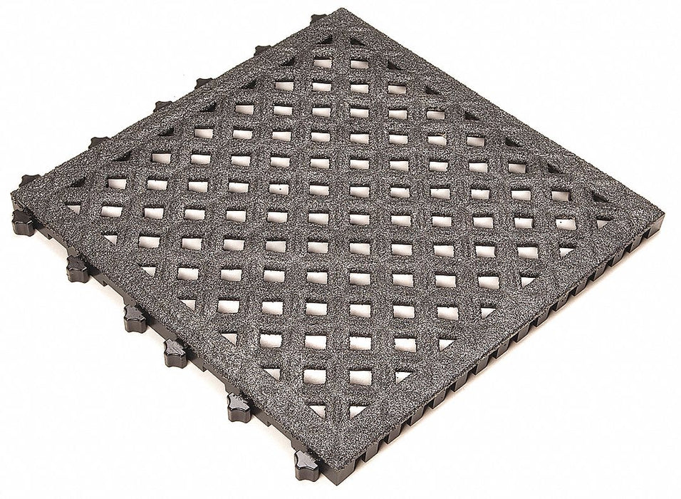 Interlock Drainage Mat Blck 18 x18 PK10