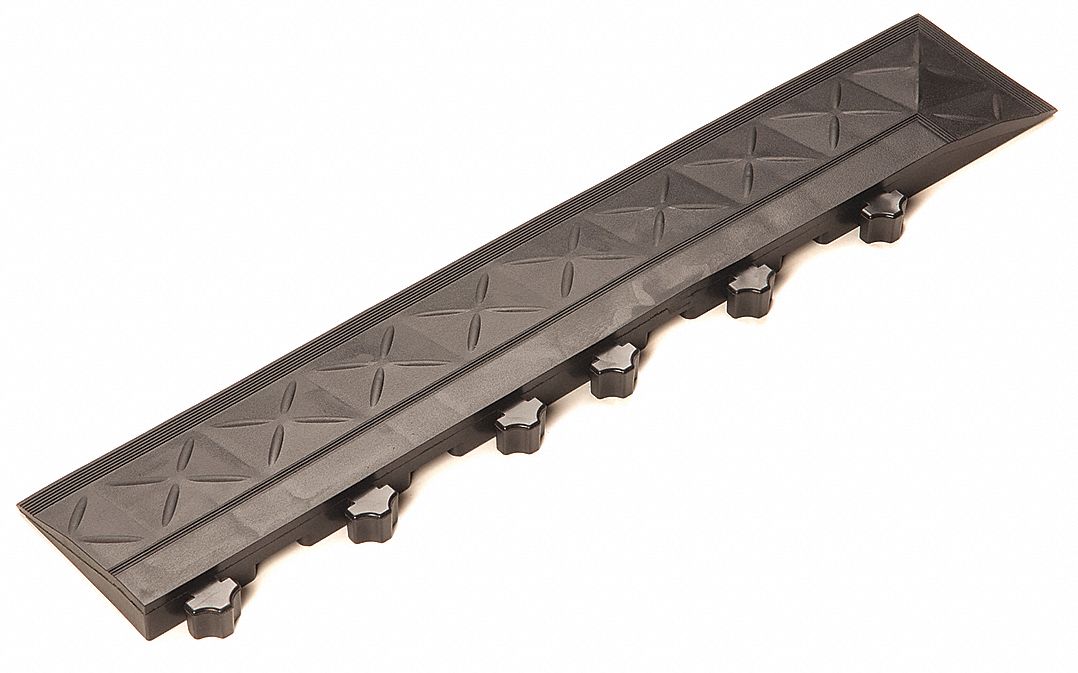 Mat Edging Black 4 in x 18 in PK2
