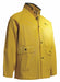 Collared Rain Jacket Yelw Ribbed PVC M