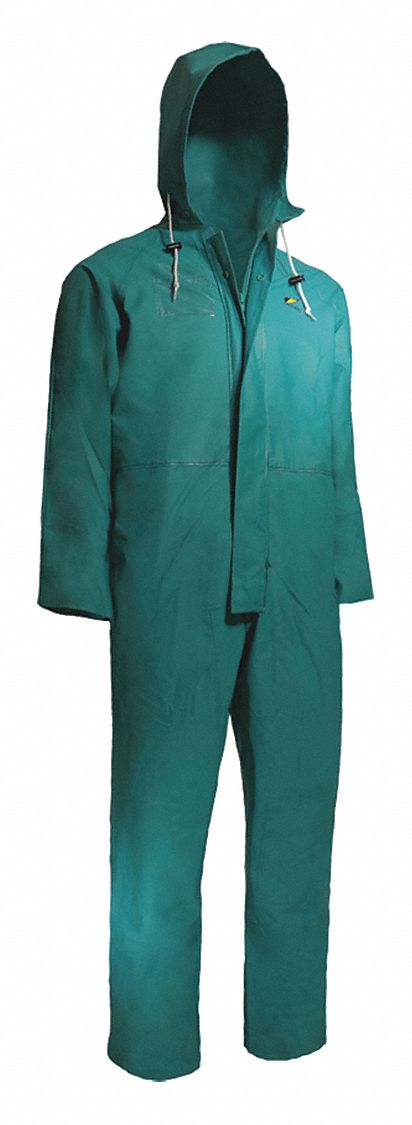 Rain Coverall Unrated Green 2XL