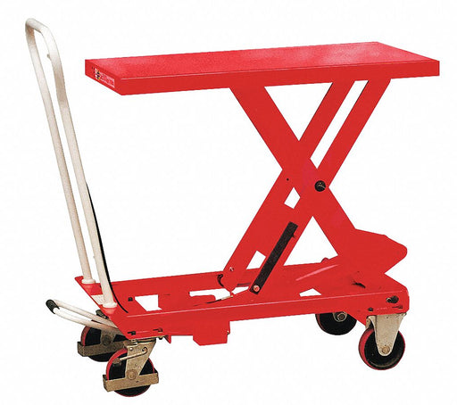 Scissor Lift Cart 550 lb Steel Fixed